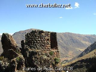 légende: Ruines de Pisac Cusco 08
qualityCode=raw
sizeCode=half

Données de l'image originale:
Taille originale: 148170 bytes
Temps d'exposition: 1/150 s
Diaph: f/400/100
Heure de prise de vue: 2003:07:13 12:50:16
Flash: non
Focale: 42/10 mm
